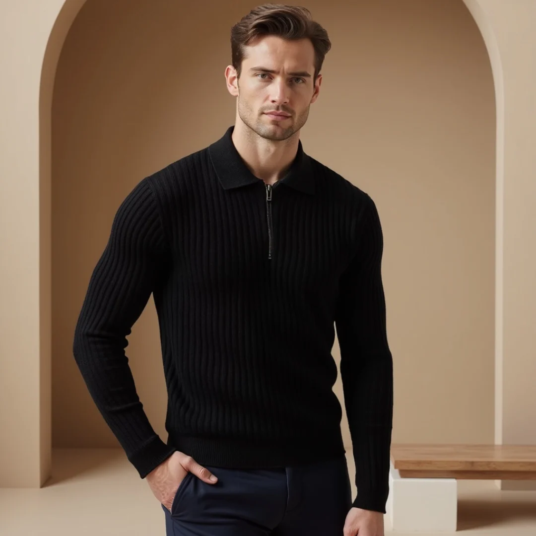 ARMIN - STRICKPULLOVER MIT REISSVERSCHLUSS - Image 2