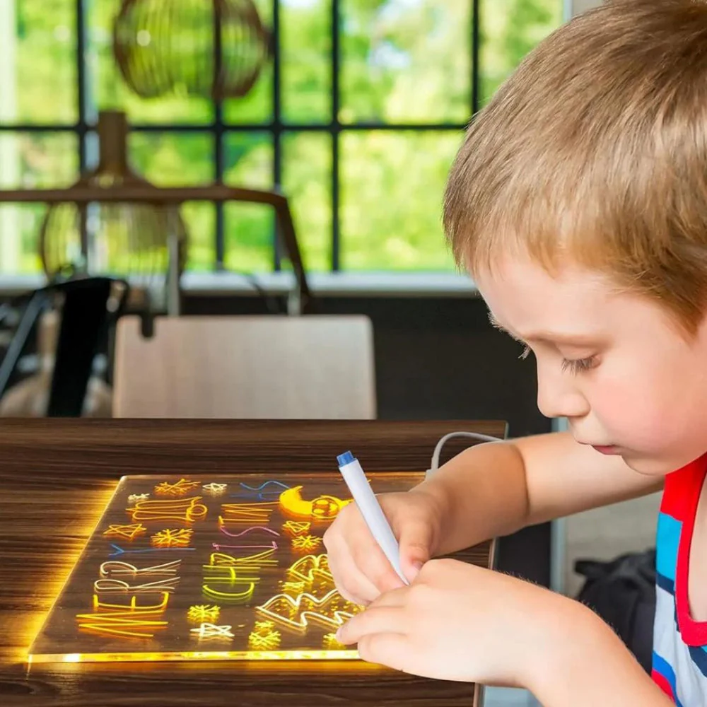 ArtGlow | LED-Zeichentafel für Kinder – Pädagogisches Weihnachtsspielzeug - Image 2