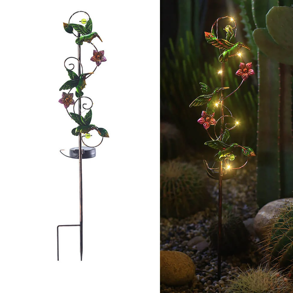 ArtGlow Solarbetriebene Gartenlaterne – Künstlerisches Metalldesign für stimmungsvolle Außenbeleuchtung - Image 3