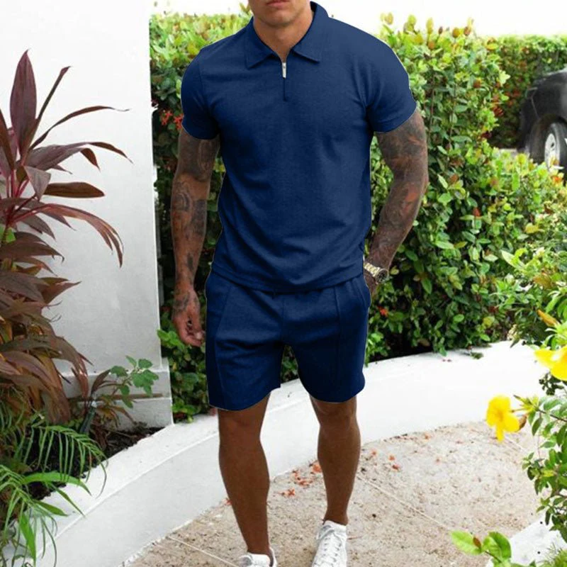 Arthur Polo mit Reißverschluss und Shorts Set - Image 6