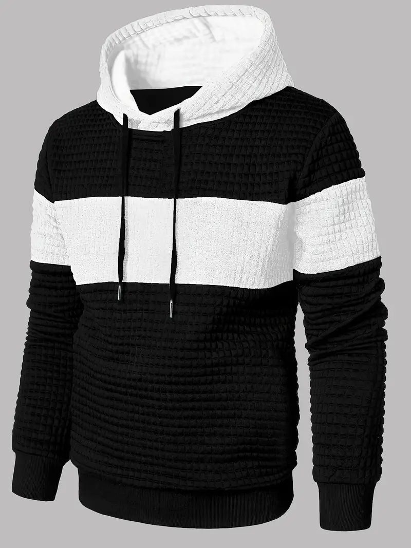 Arvid – Kapuzenpullover  Mit Farbblock Struktur