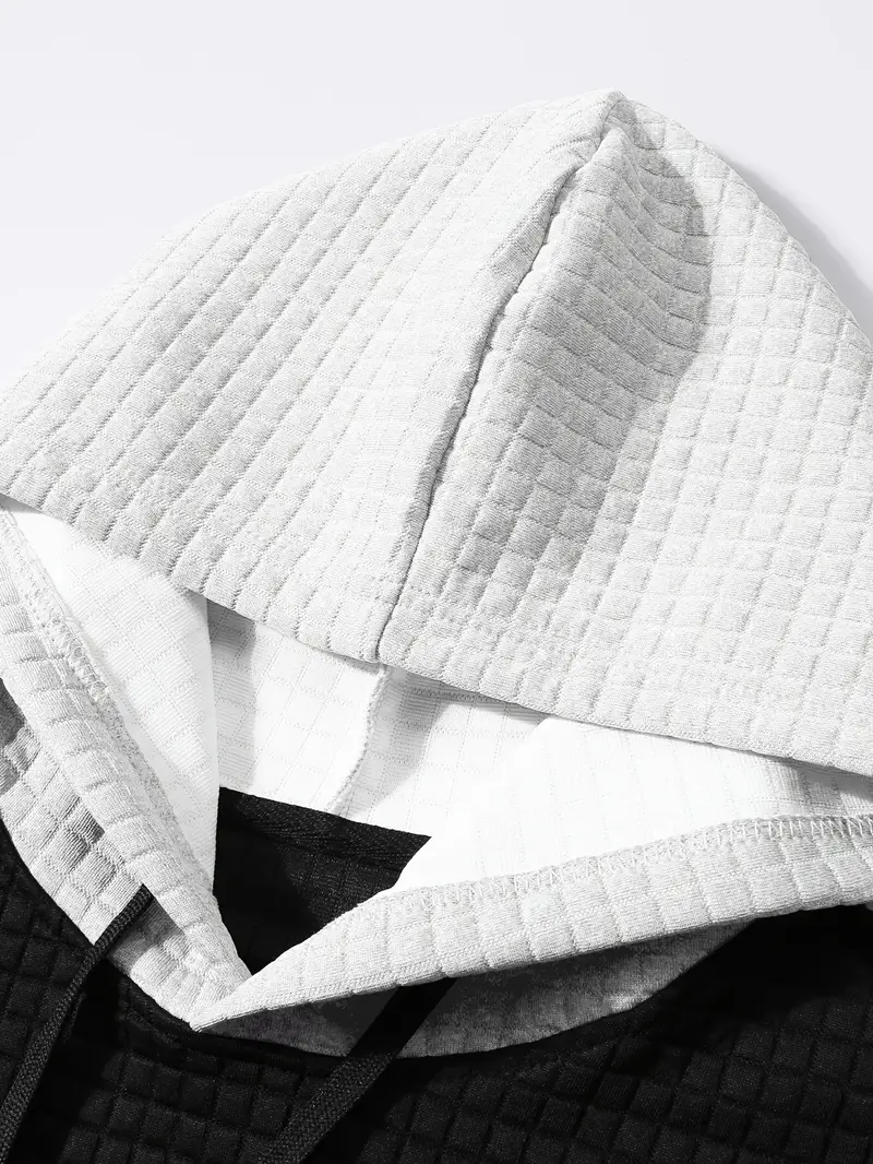Arvid – Kapuzenpullover  Mit Farbblock Struktur - Image 3