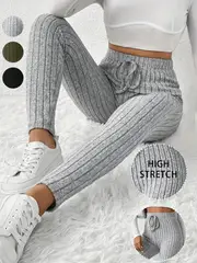 Athena - Hochelastische gerippte Damen-Leggings - Image 2