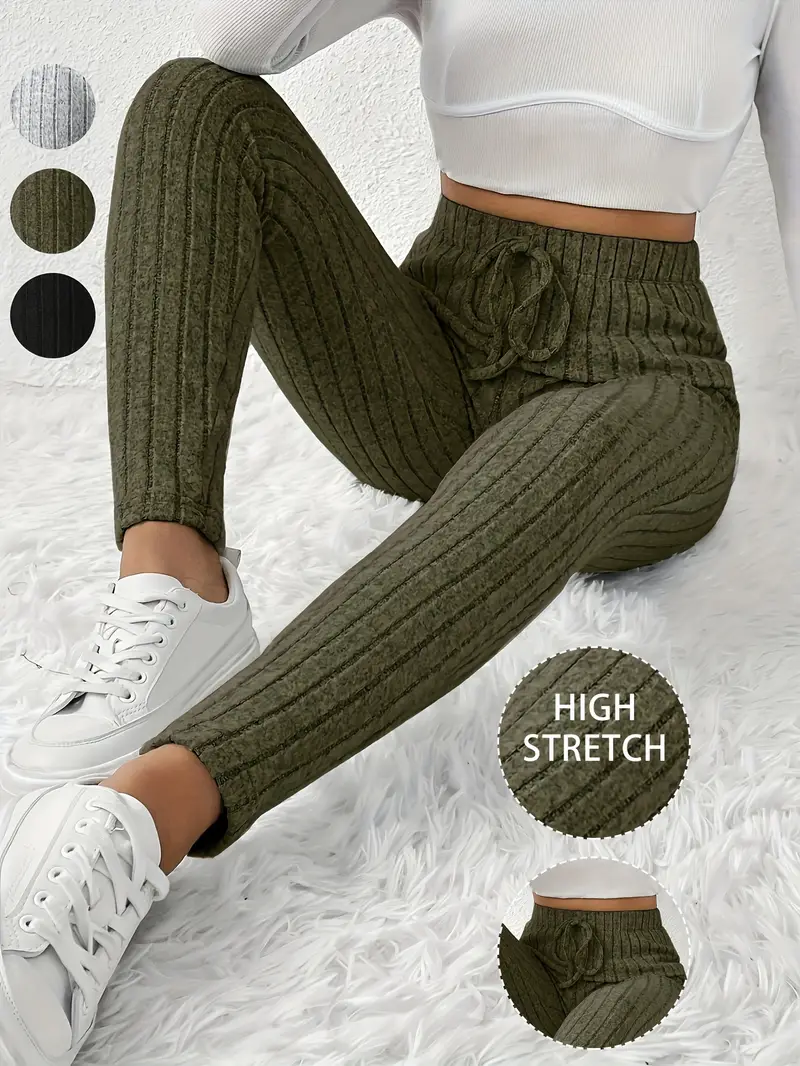 Athena - Hochelastische gerippte Damen-Leggings - Image 3