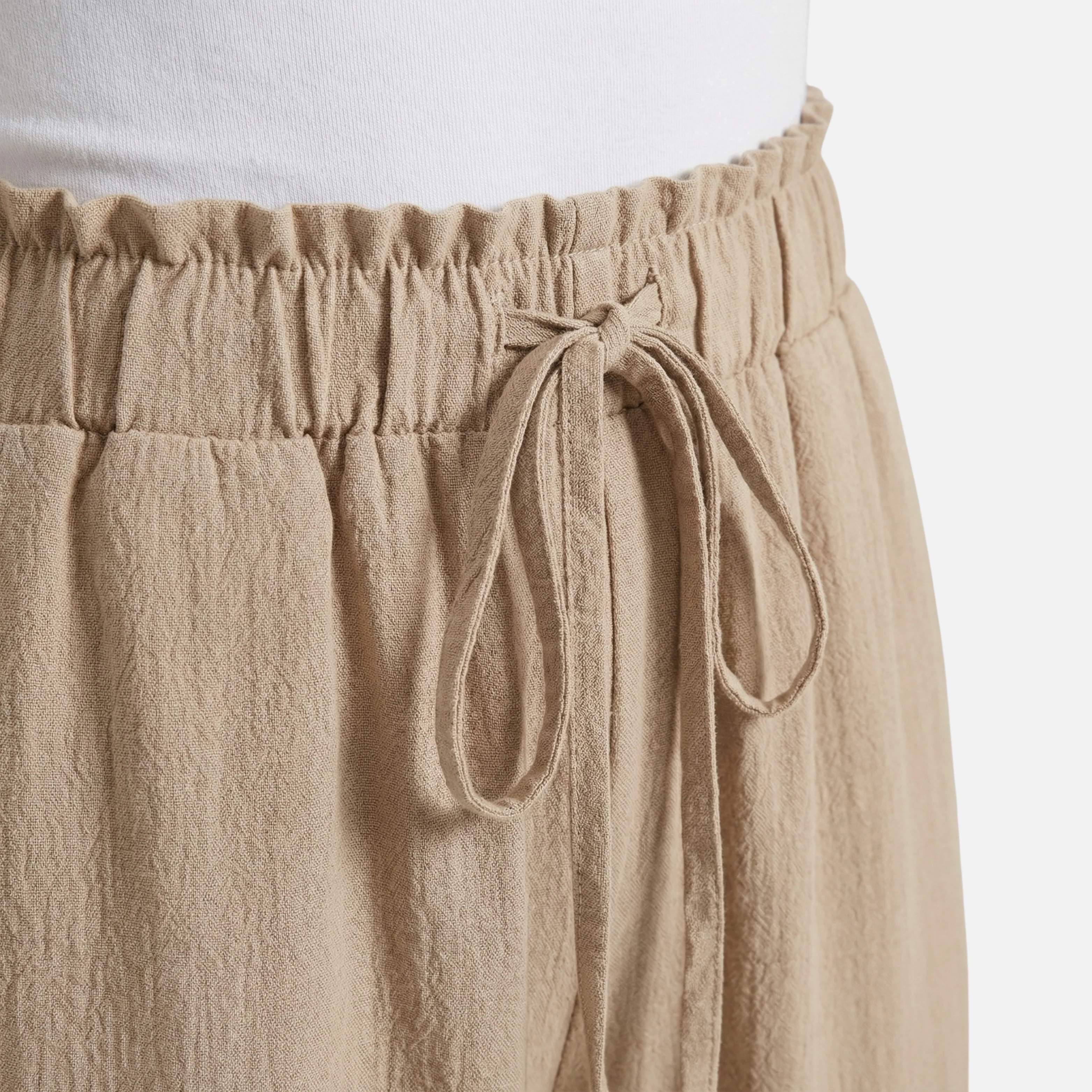 Linda | Damen Atmungsaktive Leinenhose Wide Leg Bund – Leinen Palazzo Damen - Image 3