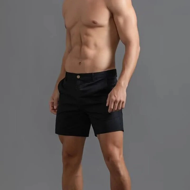 Atmungsaktive Men's Straight Fit Sommer Shorts - Image 4