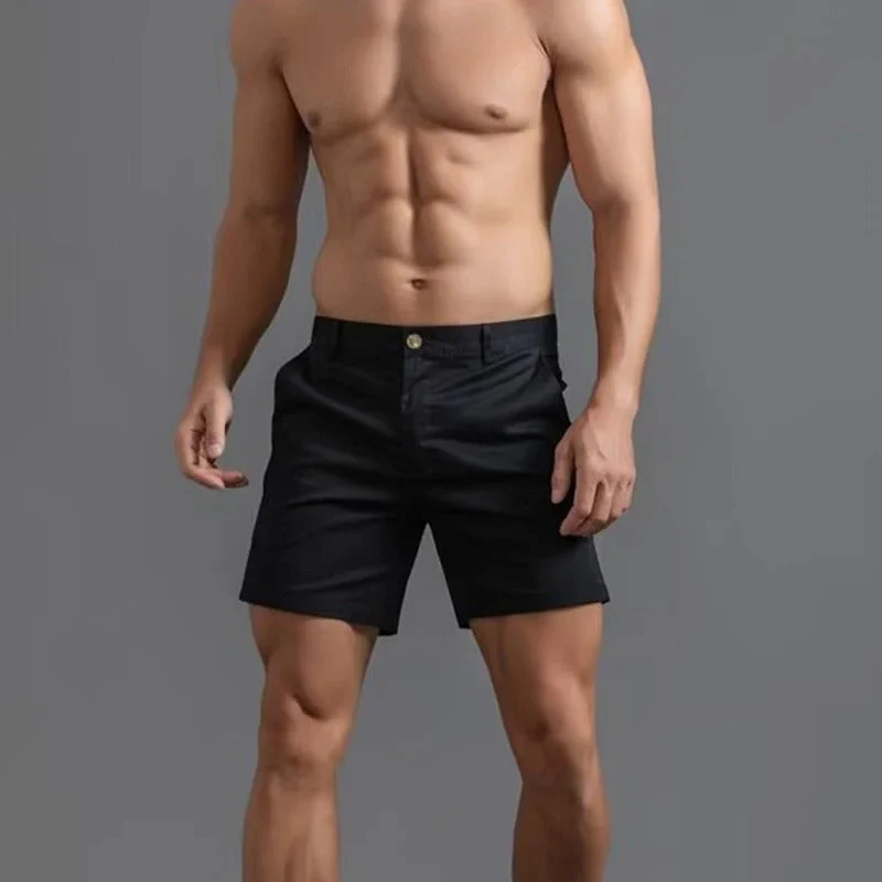 Atmungsaktive Men's Straight Fit Sommer Shorts - Image 7