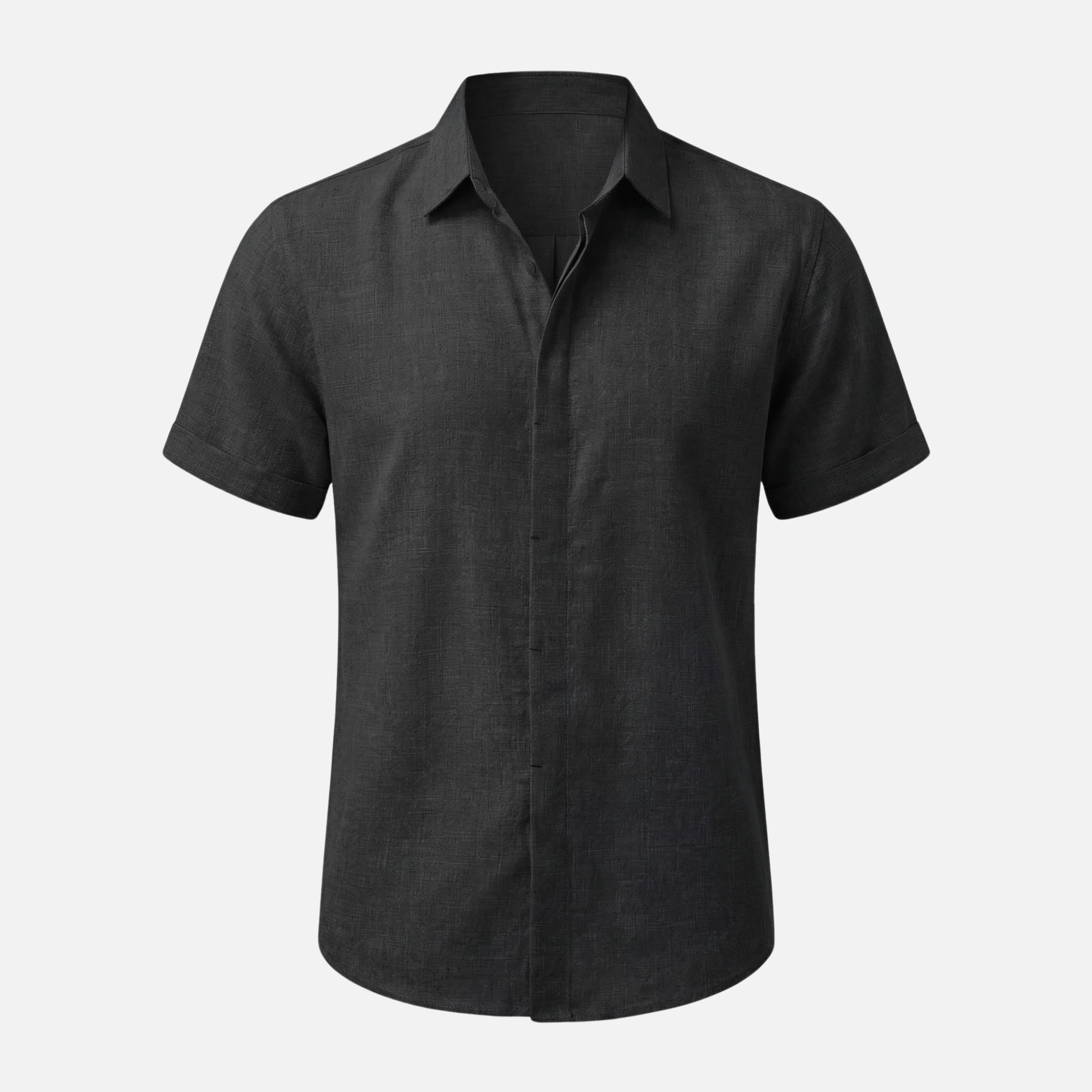 Benjamin | Herren Atmungsaktives Kurzarmhemd Locker – Freizeit Hemd Herren Sommer - Image 7