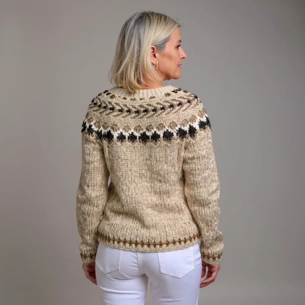 Aubree | Vintage Isländische Strickjacke - Image 3