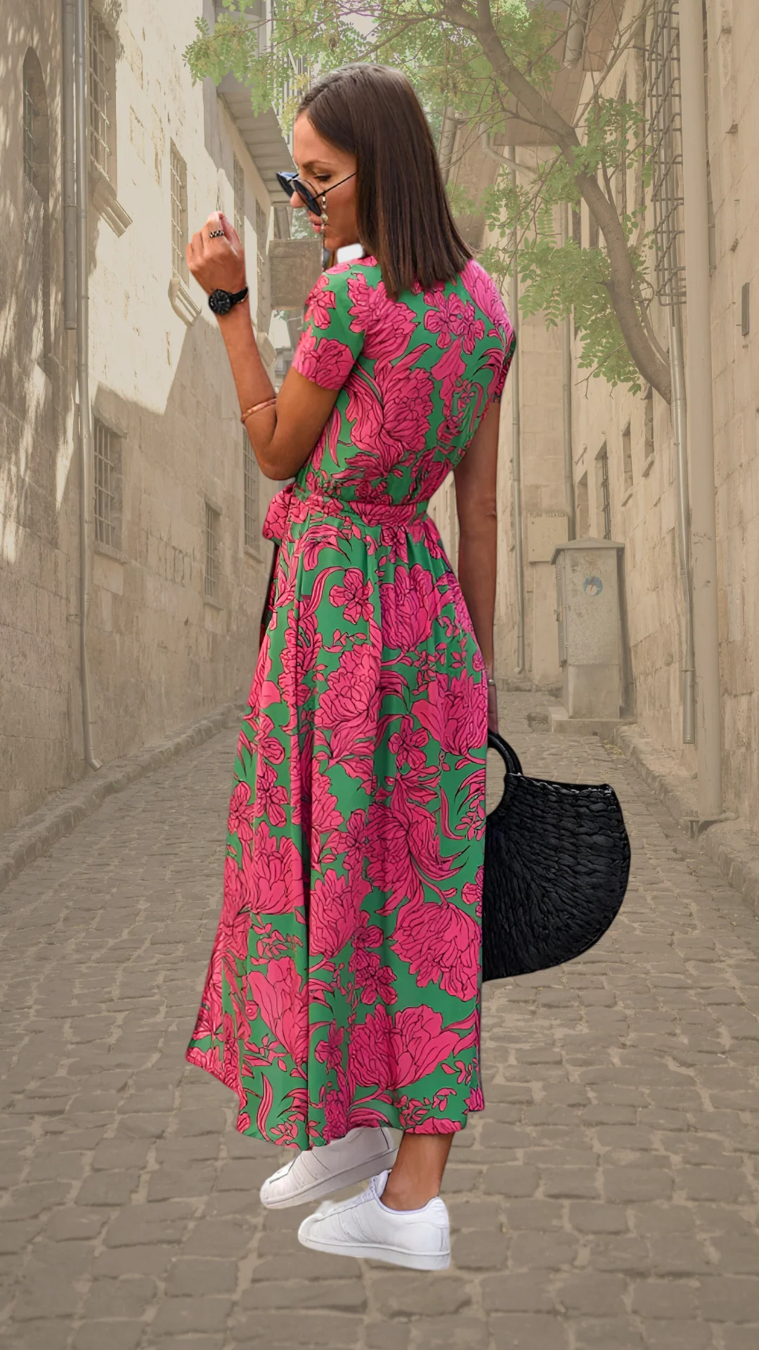 Aubrey | Statement Floral Wrap Maxi Dress - Image 2