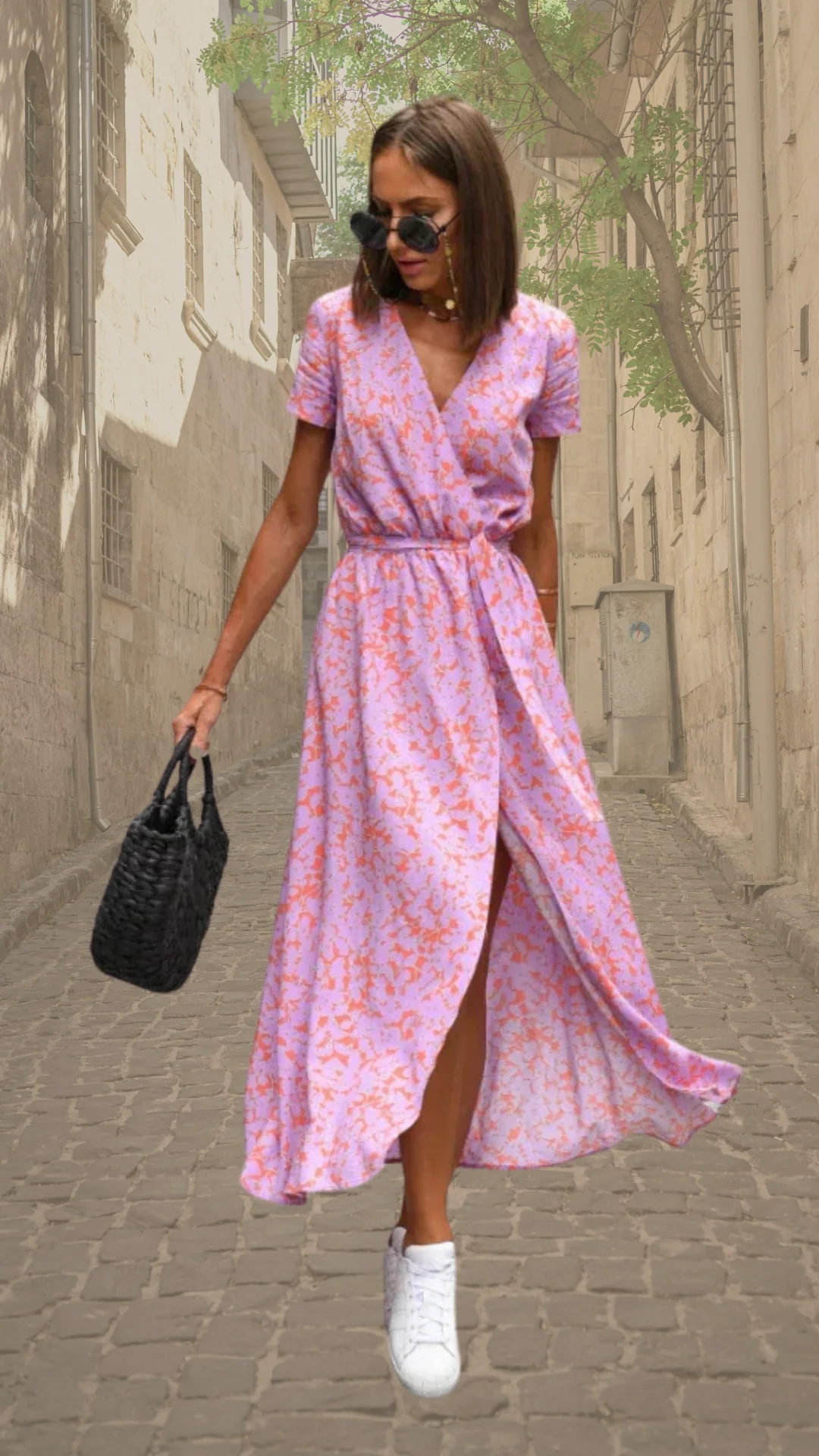 Aubrey | Statement Floral Wrap Maxi Dress - Image 7