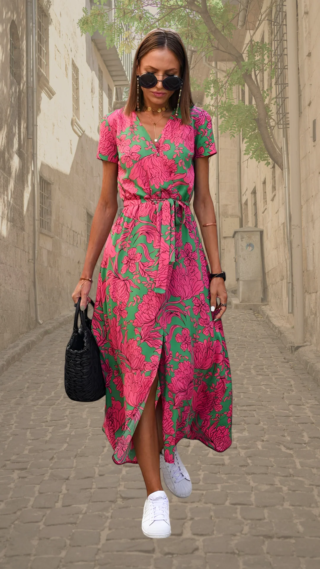 Aubrey | Statement Floral Wrap Maxi Dress - Image 9