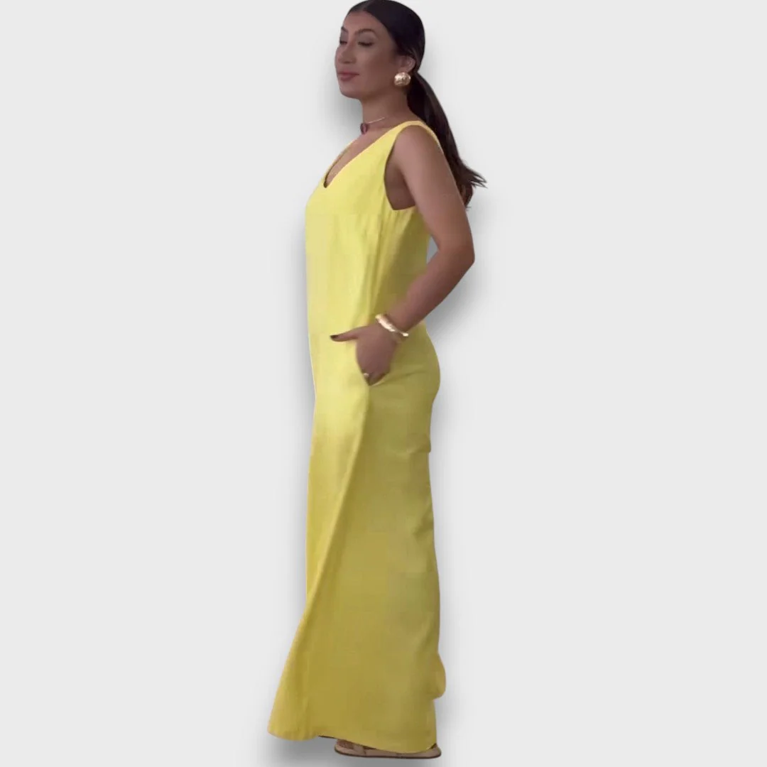 Aubrine – Fließender Jumpsuit mit V-Ausschnitt - Image 10