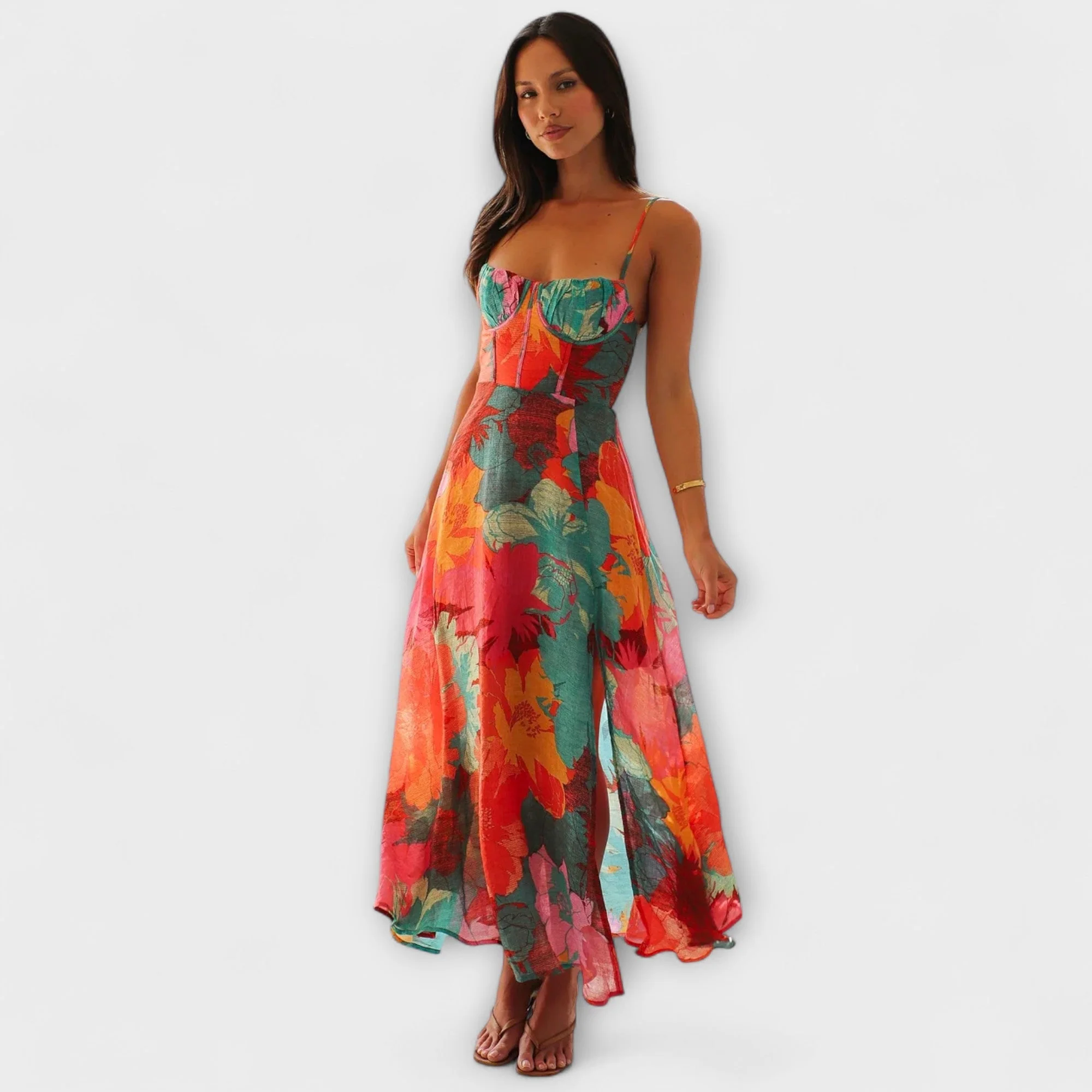 Audrey - Damenkleid mit floralem Design und Trägern - Elegant und Verführerisch - Image 4