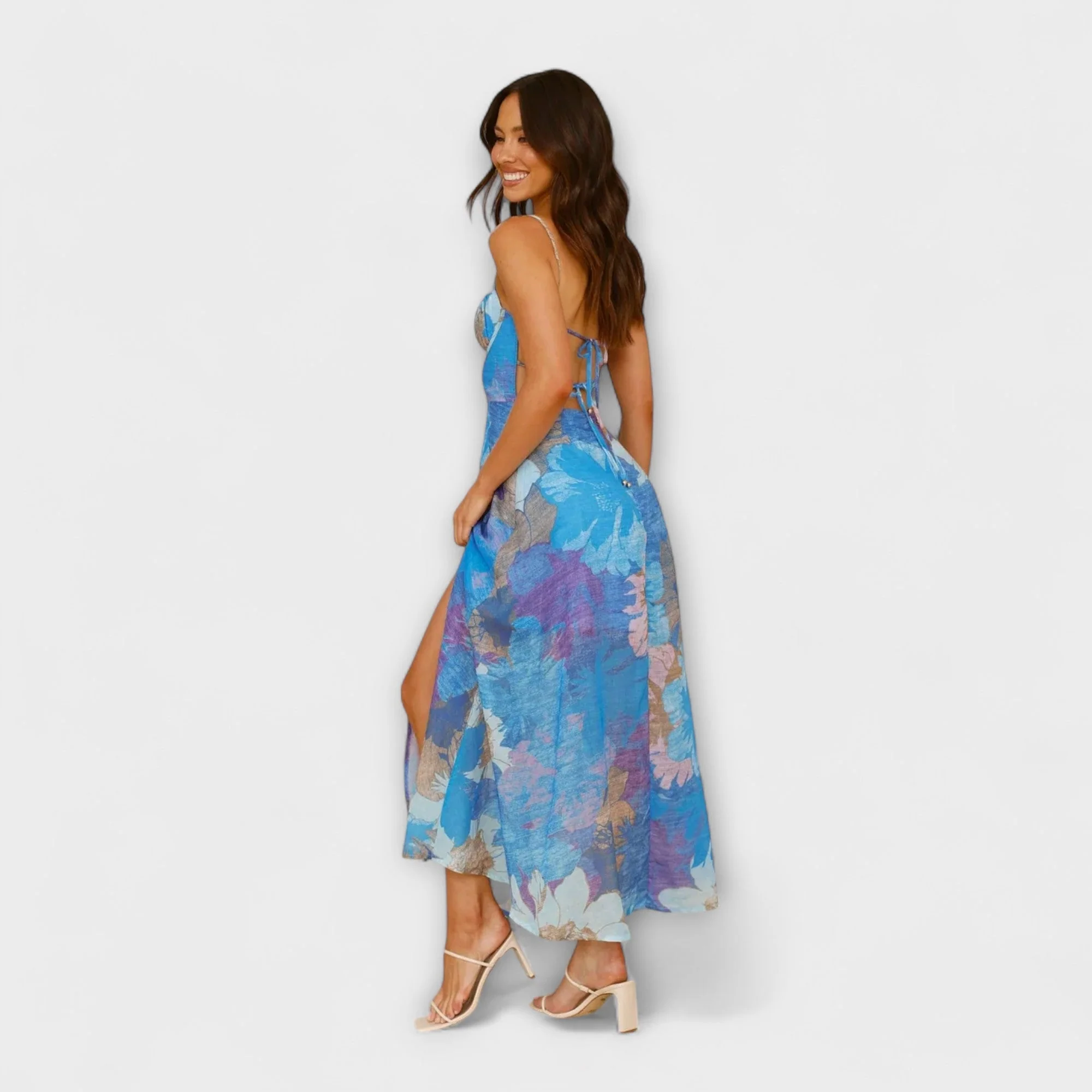 Audrey - Damenkleid mit floralem Design und Trägern - Elegant und Verführerisch - Image 9