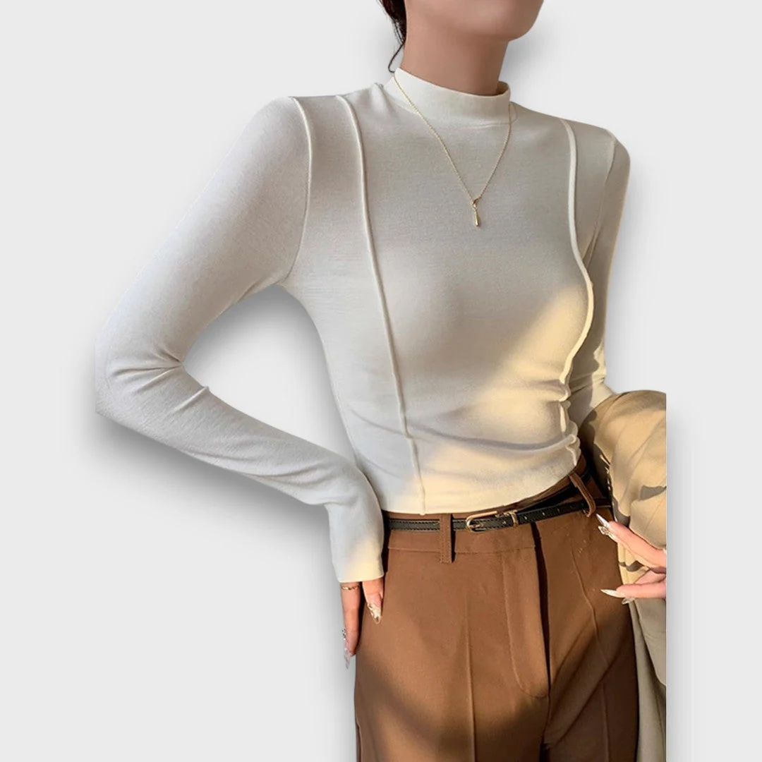 Audrine – Schmal geschnittener Longsleeve mit eleganter Linie - Image 5