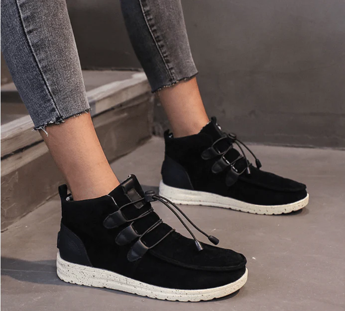 August Schuhe mit Kordelzug aus Samt - Image 4