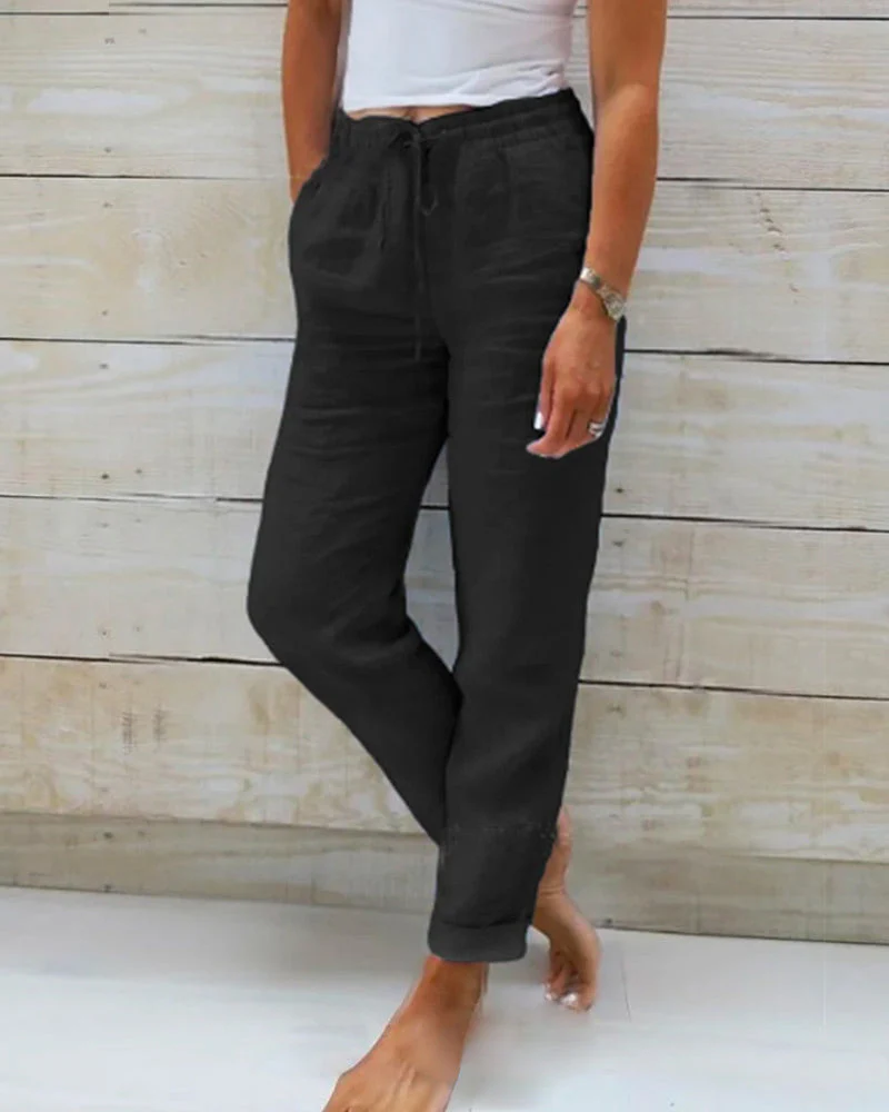 AURELIA - WEITE LEINENHOSE - Image 4
