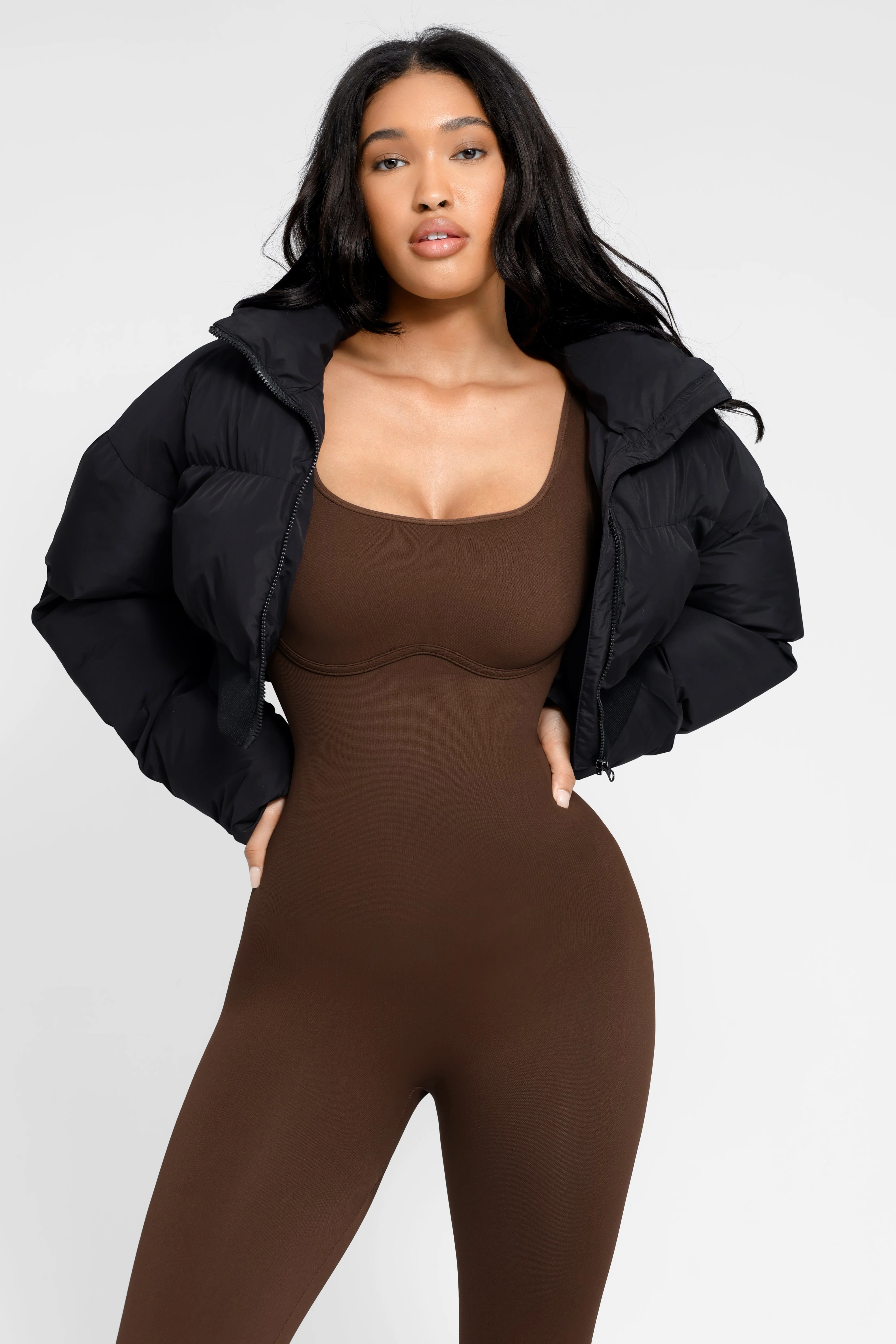 Ausgestellter Jumpsuit mit quadratischem Ausschnitt - Image 10