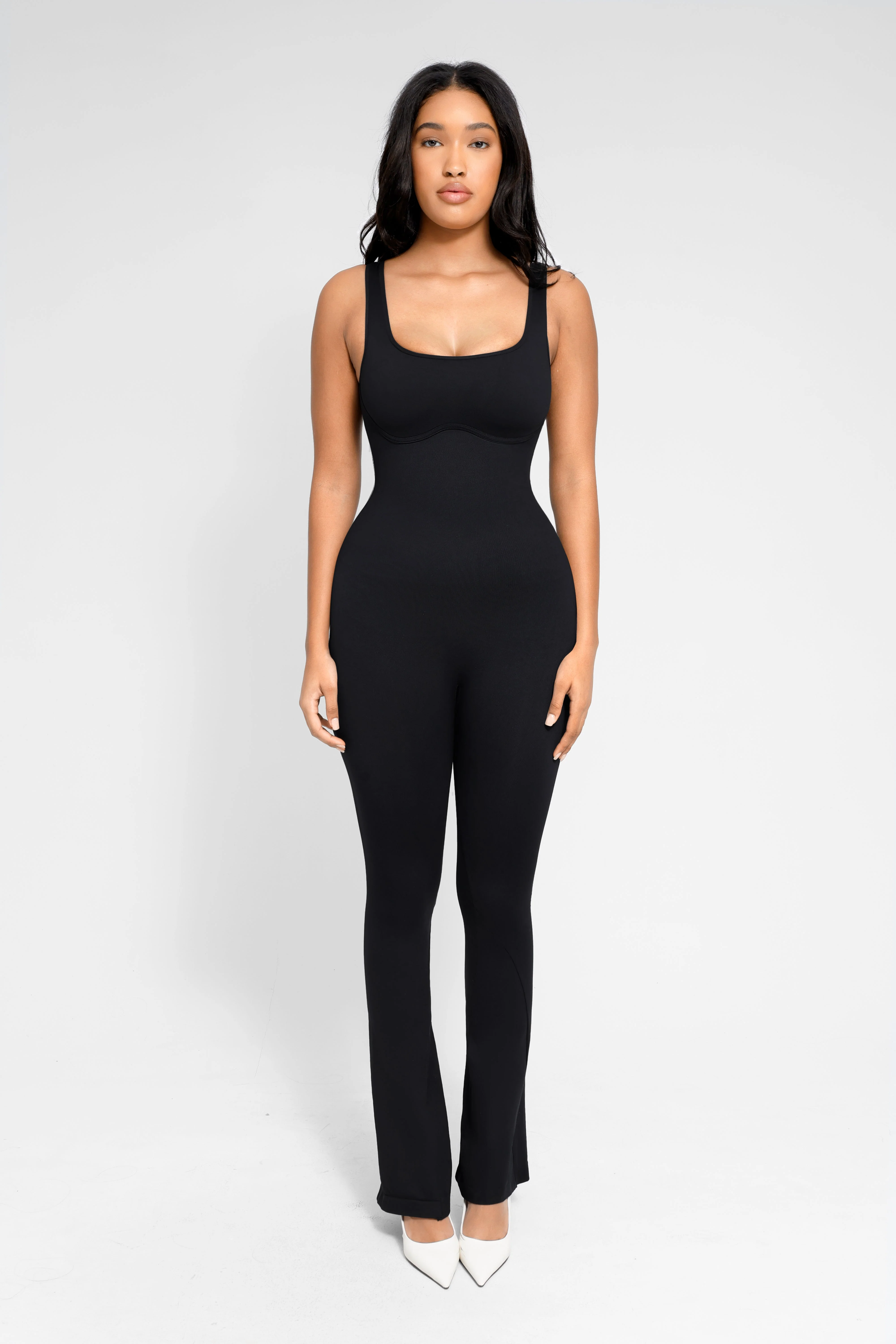 Ausgestellter Jumpsuit mit quadratischem Ausschnitt - Image 16