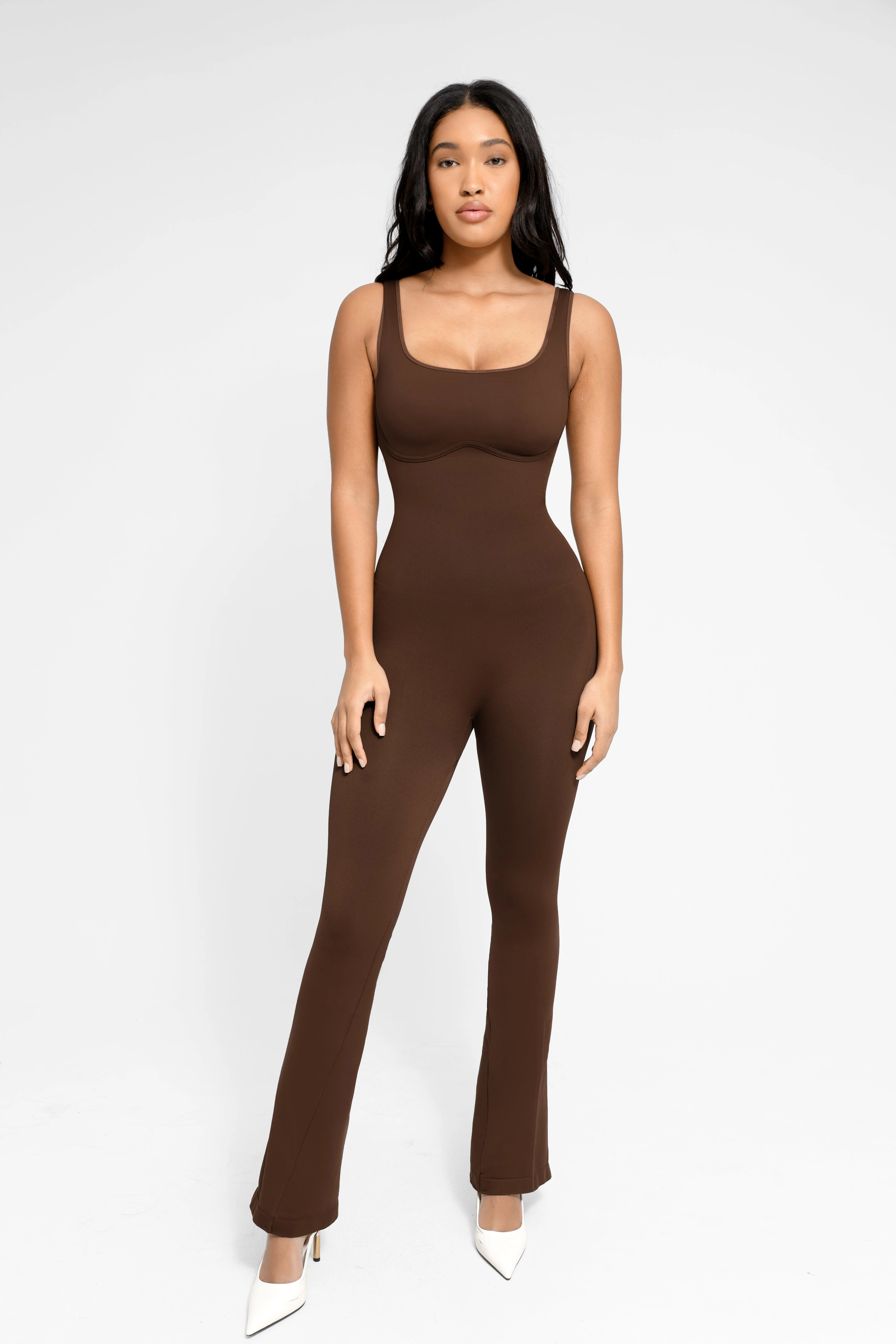 Ausgestellter Jumpsuit mit quadratischem Ausschnitt - Image 17