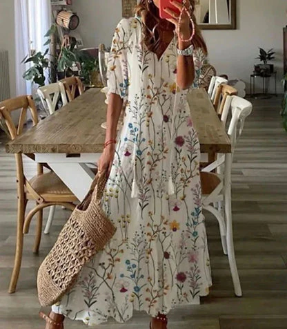 Ava - Elegantes Boho-Kleid mit Bauchabdeckung - Image 7