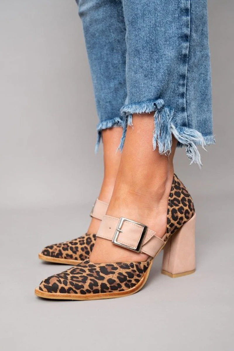 Avano  | Leoparden-lederpumps mit stabilem Absatz - Image 2