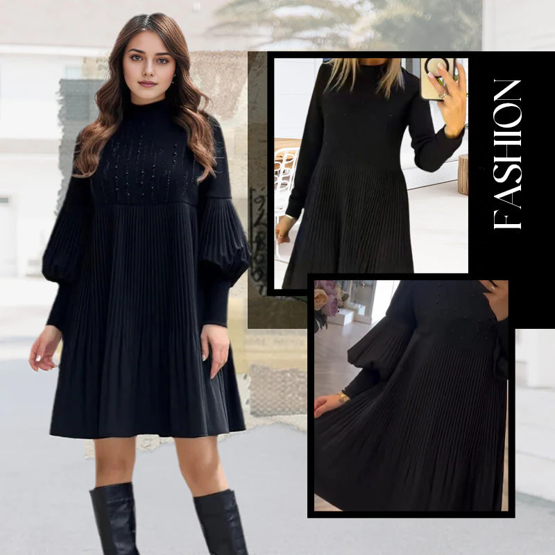 Avelyn™ - Elegantes Plisseekleid mit Laternenärmeln für Damen - Image 3