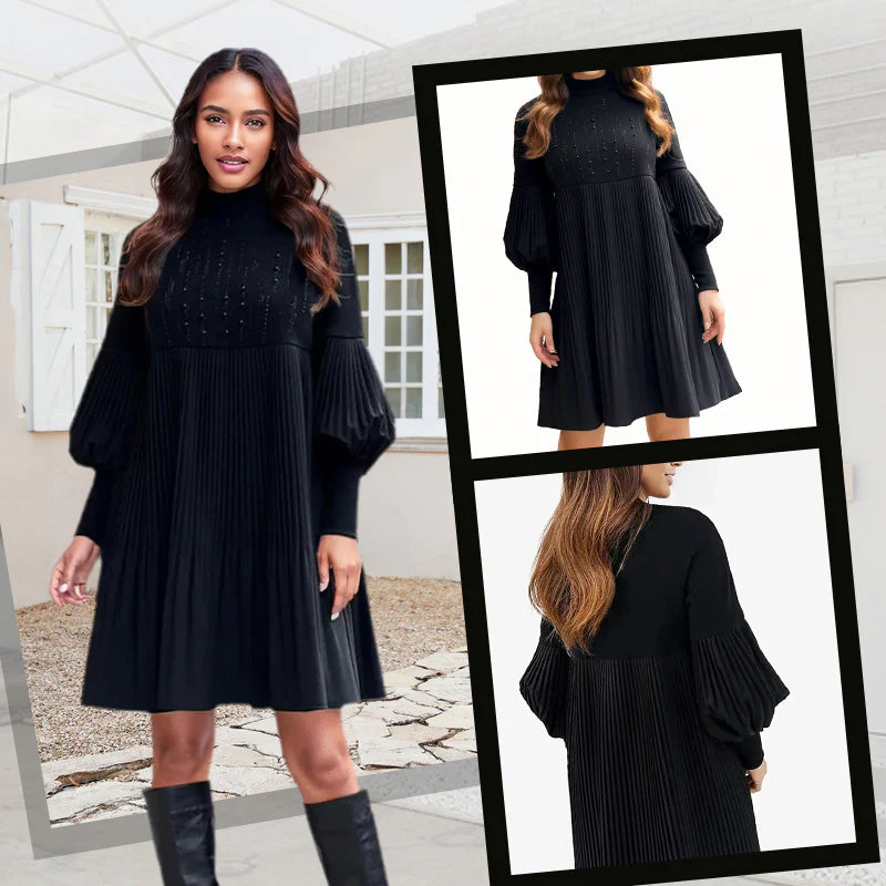 Avelyn™ - Elegantes Plisseekleid mit Laternenärmeln für Damen - Image 5