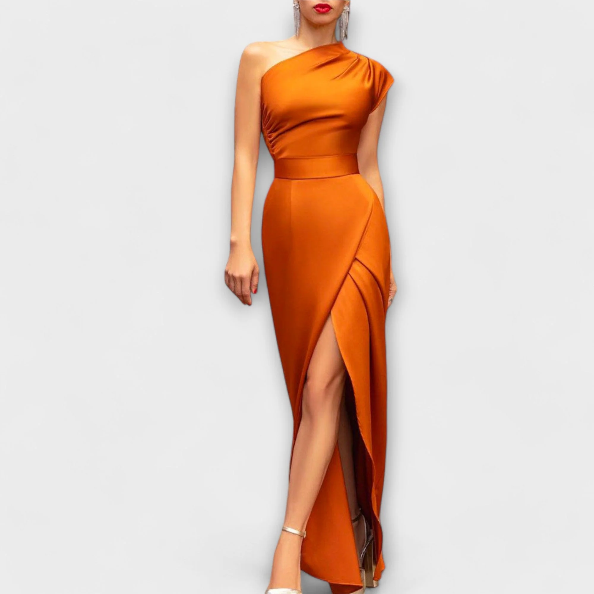 Axa - Stilvolles asymmetrisches Abendkleid - Image 7