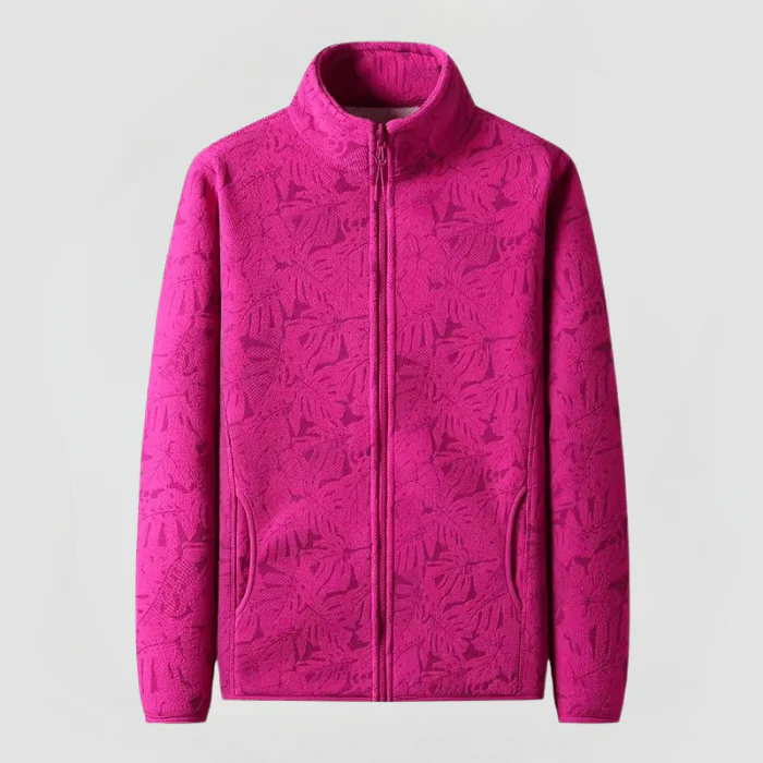 AYLA - FLEECEJACKE MIT FLORALEM MUSTER - Image 3