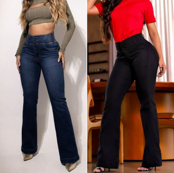 AYSUN - ELASTISCHE AUSGESTELLTE JEANS MIT HOHER TAILLE - Image 9