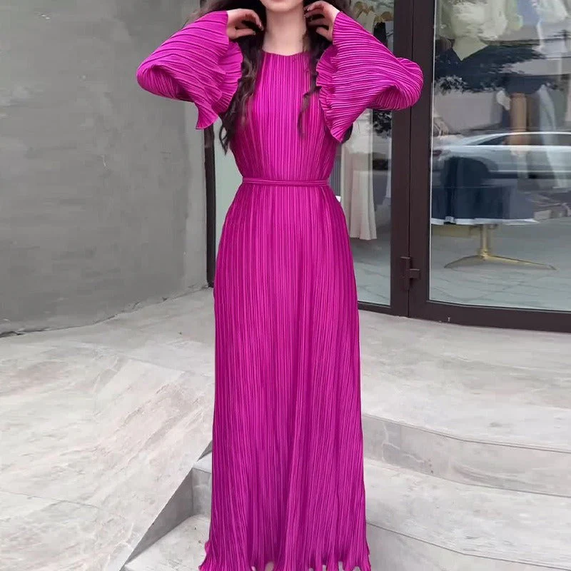 BABETTE - LANGES PLISSEE-KLEID - Image 11