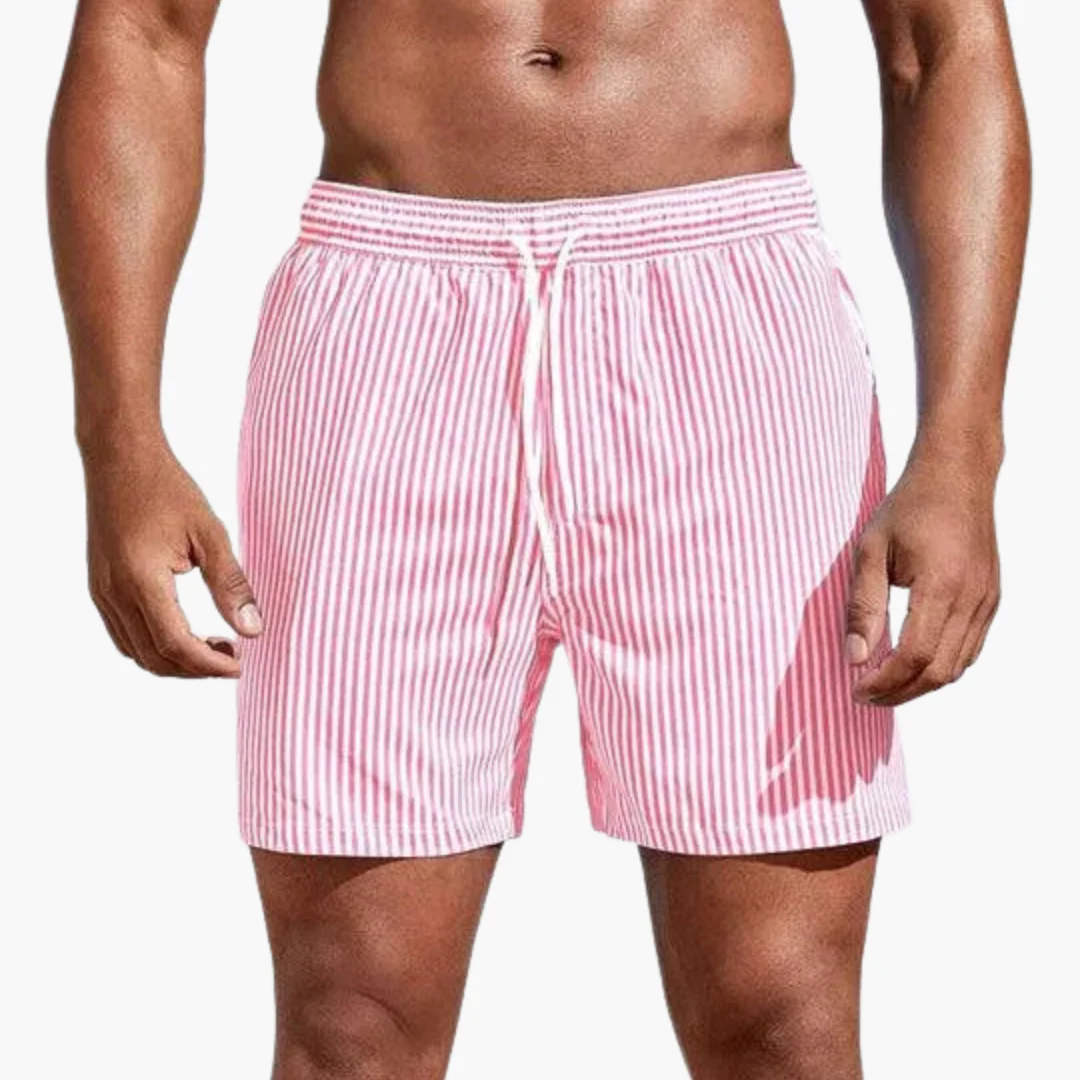 Badeshorts - Herren gestreift & schnelltrocknend Sommer - Image 3