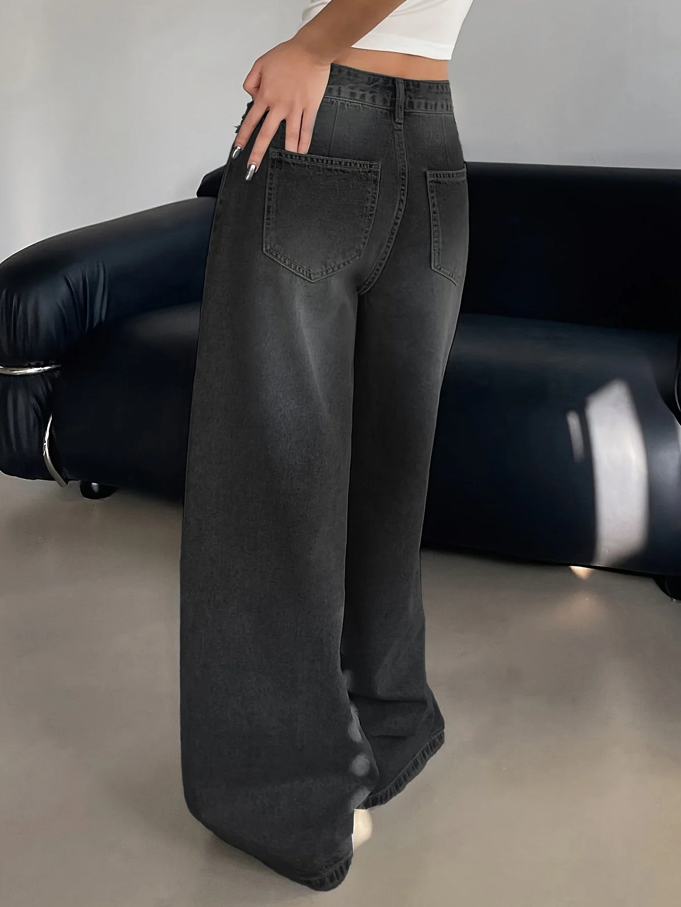 Baggy Jeans Damen | Weit Geschnitten Mit Hoher Taille - Image 2