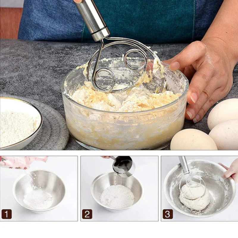 BakeCraft – Professionelles dänisches Teigschneebesen für müheloses Verrühren - Image 10