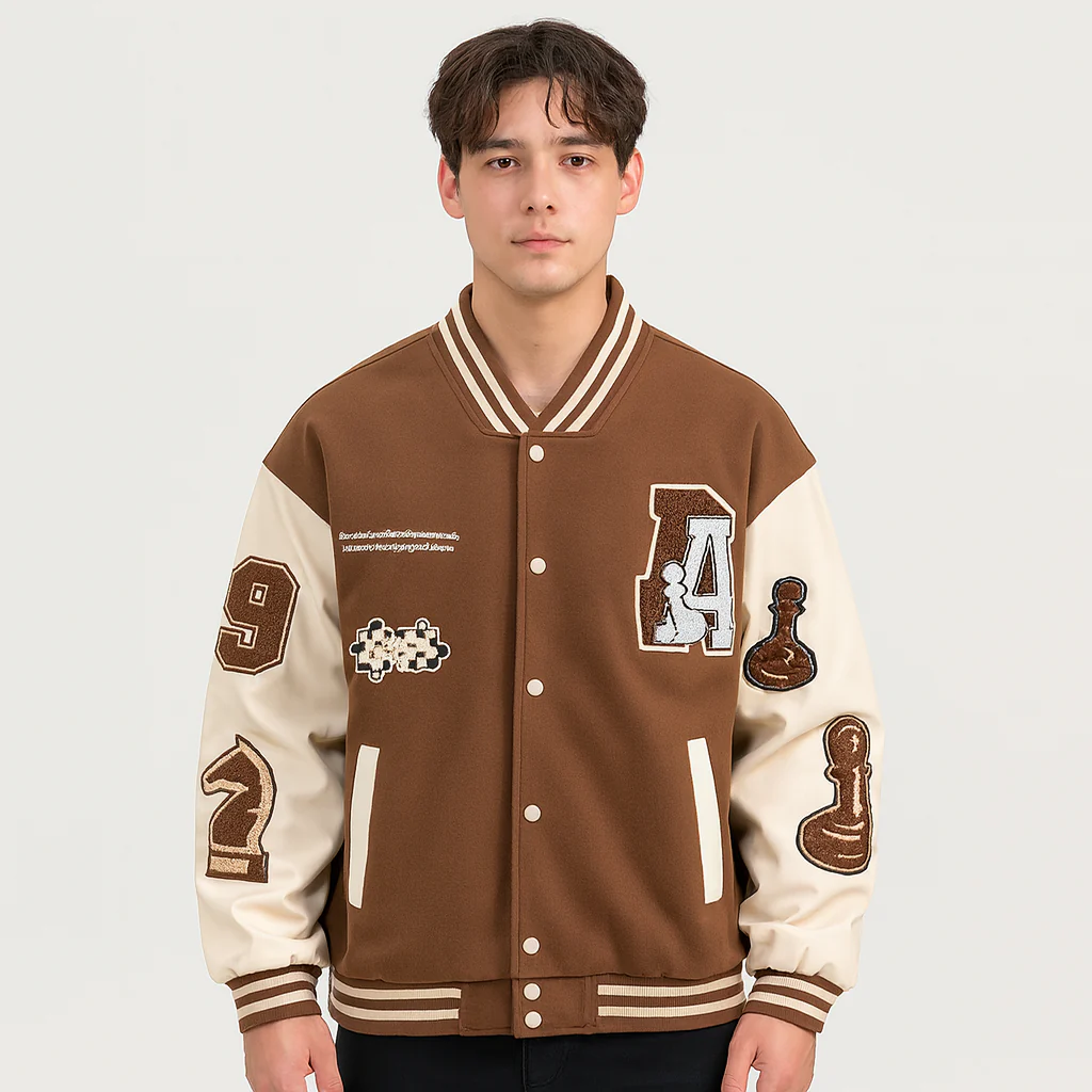 Baseball-Bomberjacke im Colorblock-Design für Herren - Image 2