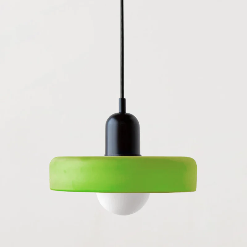 Bauhaus Pendelleuchte aus farbigem Glas für Esstisch – Moderne Hängeleuchte mit G9 Fassung, verstellbare Aufhängung, Ø25-35 cm - Image 10