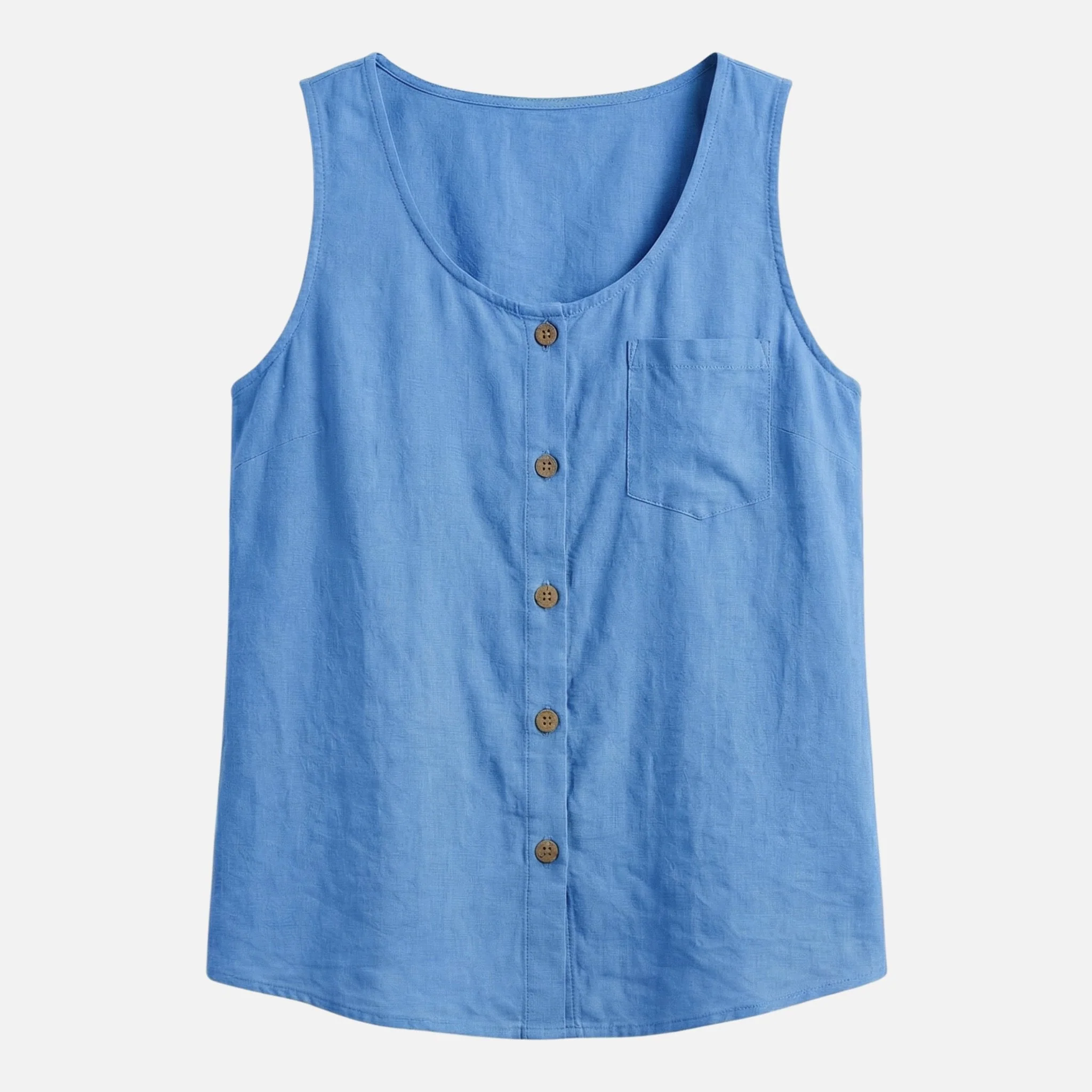 Ortrud | Damen Baumwoll-Tanktop Lockerer Schnitt – Locker Tank Top Sommer - Image 11