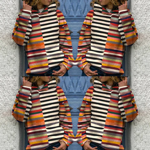 Beli - mehrfarbiger kapuzenpullover