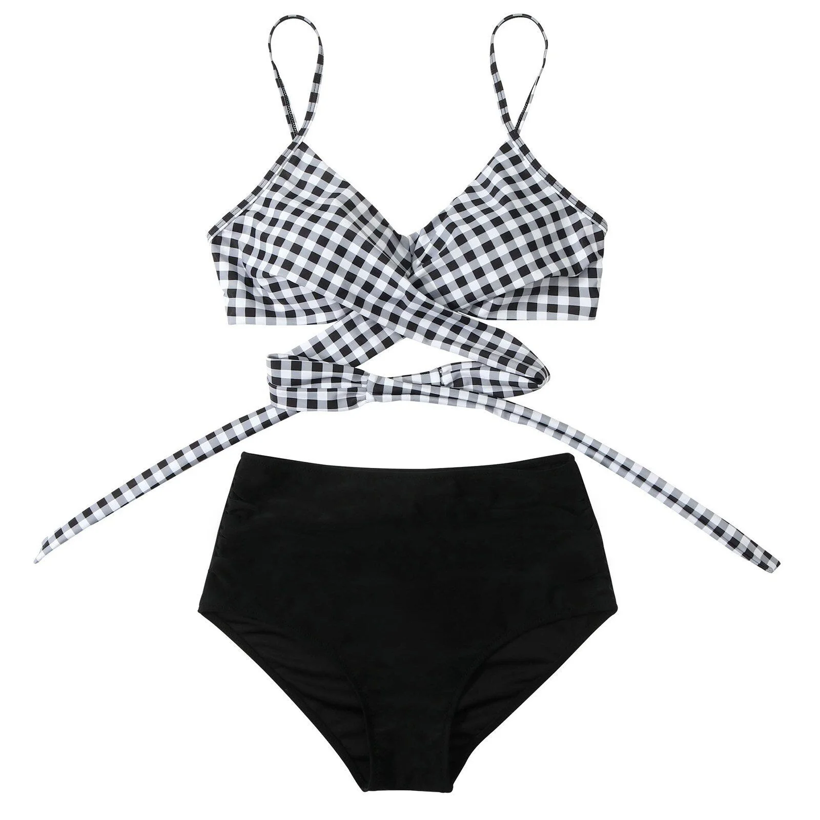 Bella | Hochtaillierter, farbenfroher Damen-Bikini - Image 10