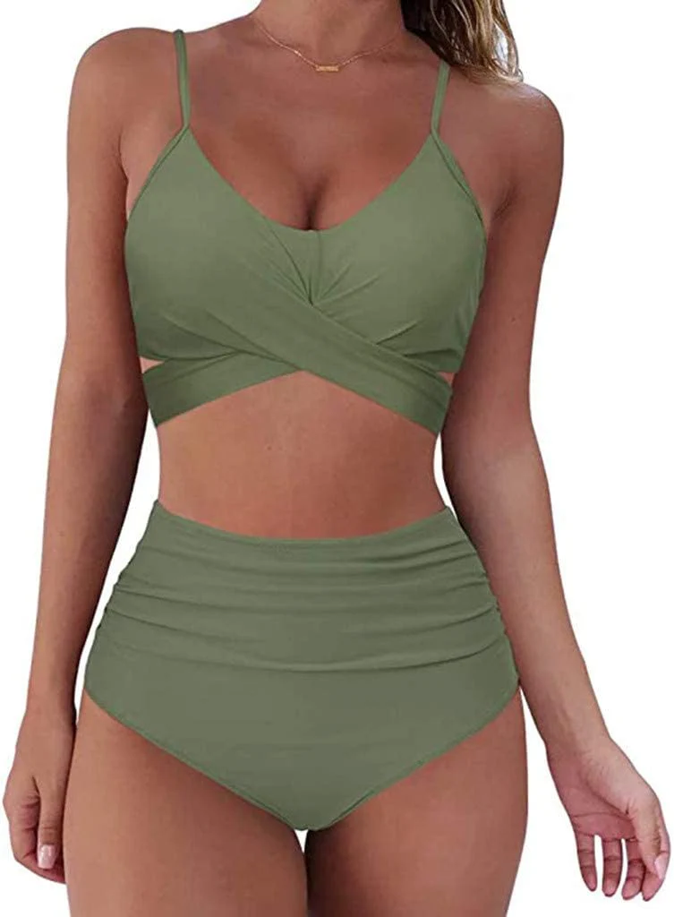 Bella | Hochtaillierter, farbenfroher Damen-Bikini - Image 14