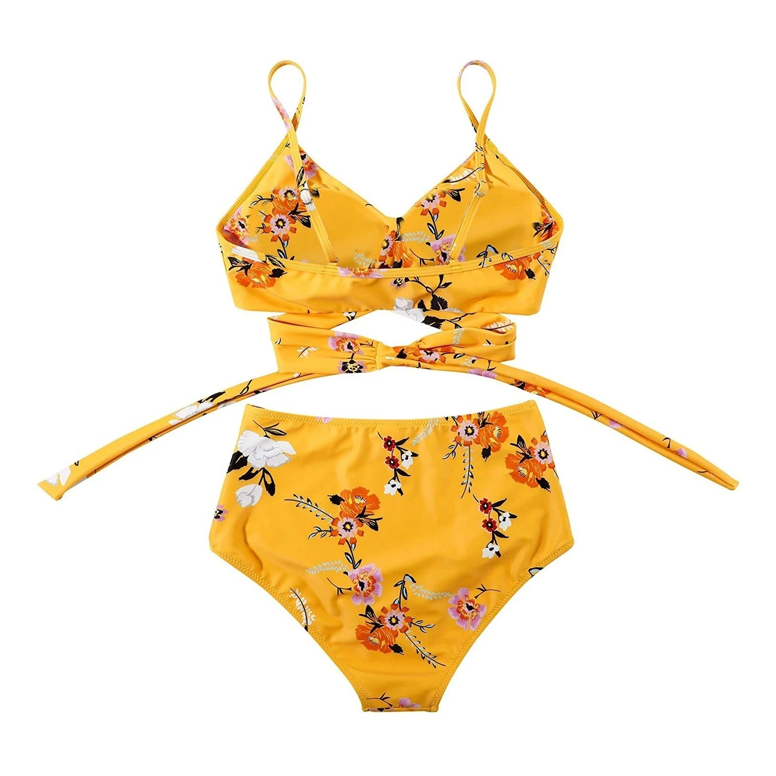 Bella | Hochtaillierter, farbenfroher Damen-Bikini - Image 2