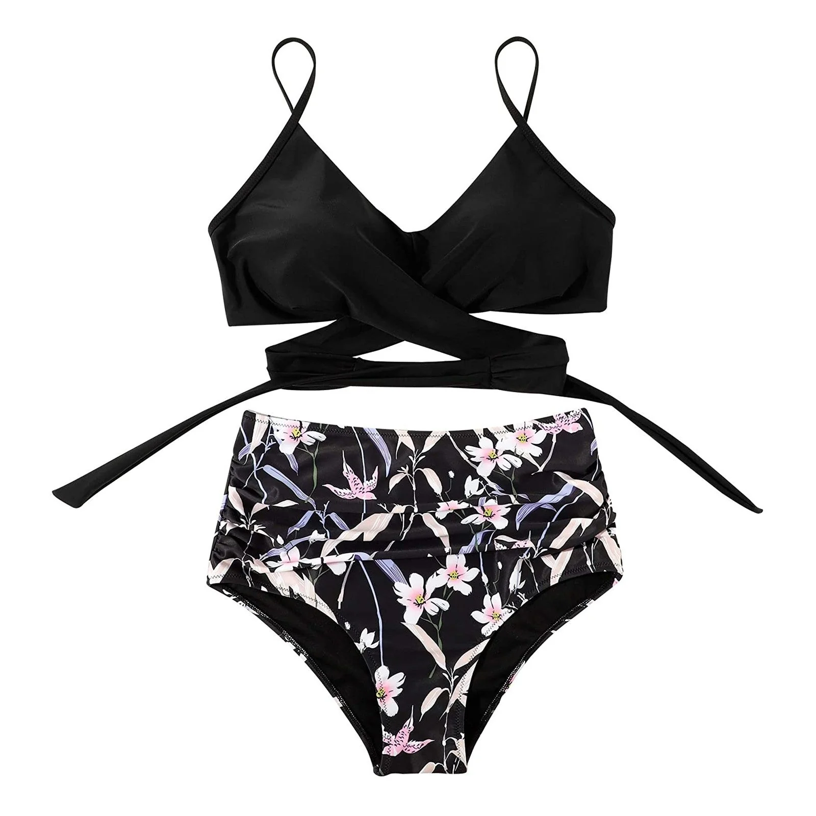 Bella | Hochtaillierter, farbenfroher Damen-Bikini - Image 5