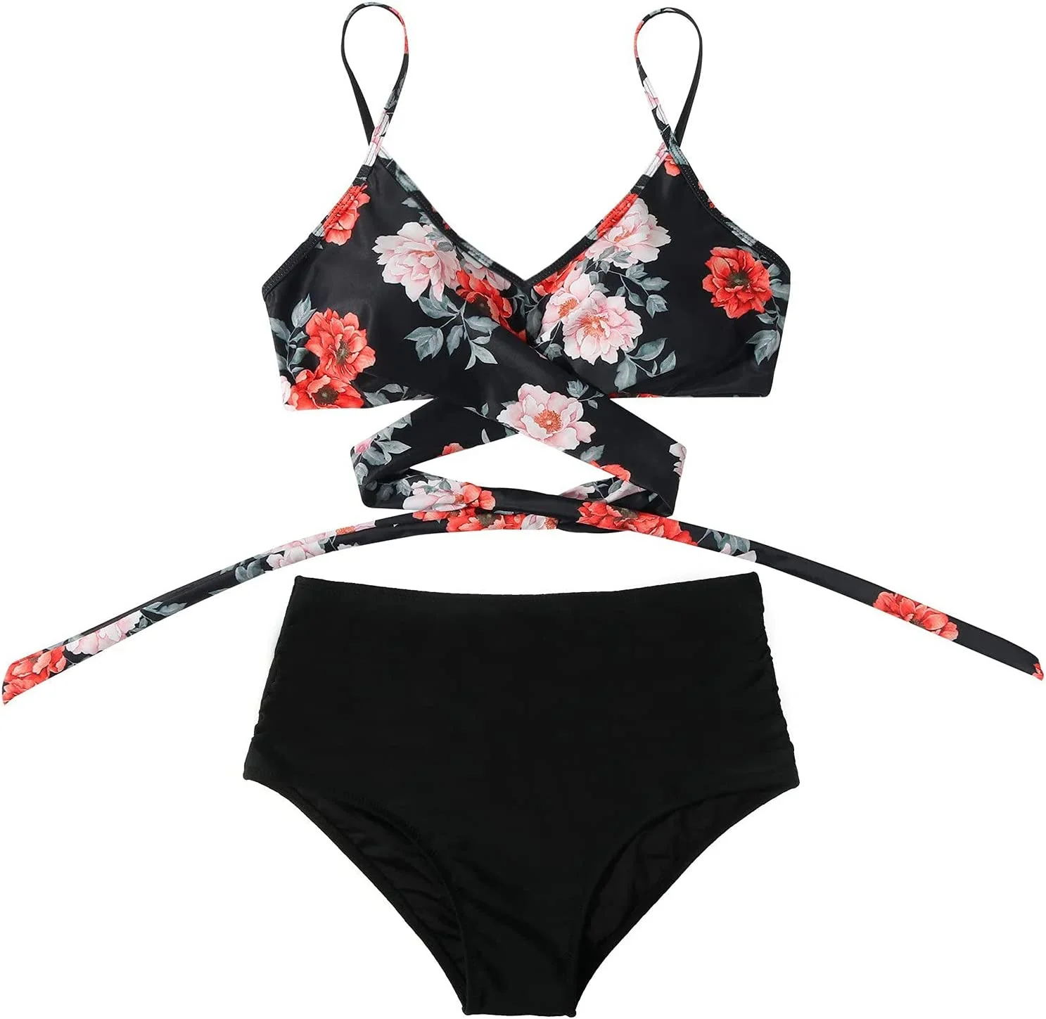 Bella | Hochtaillierter, farbenfroher Damen-Bikini - Image 6