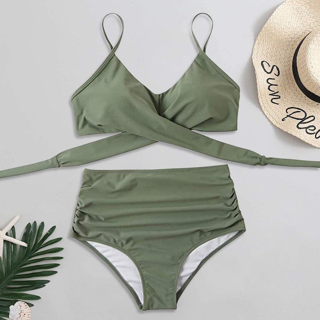 Bella | Hochtaillierter, farbenfroher Damen-Bikini - Image 9