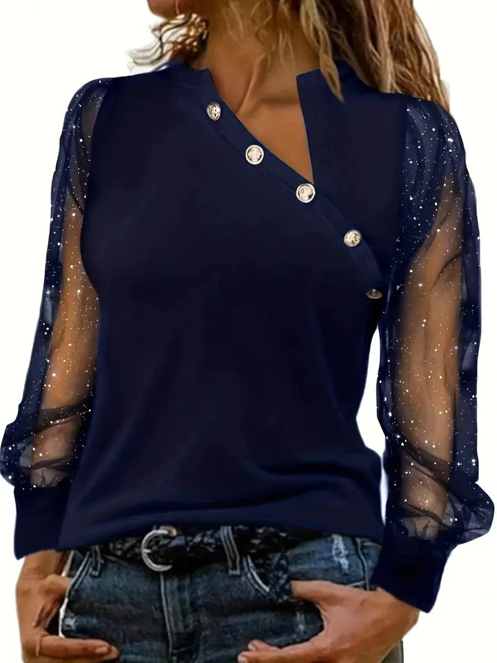 Bella | Moderne elegante One Shoulder Bluse - Image 3
