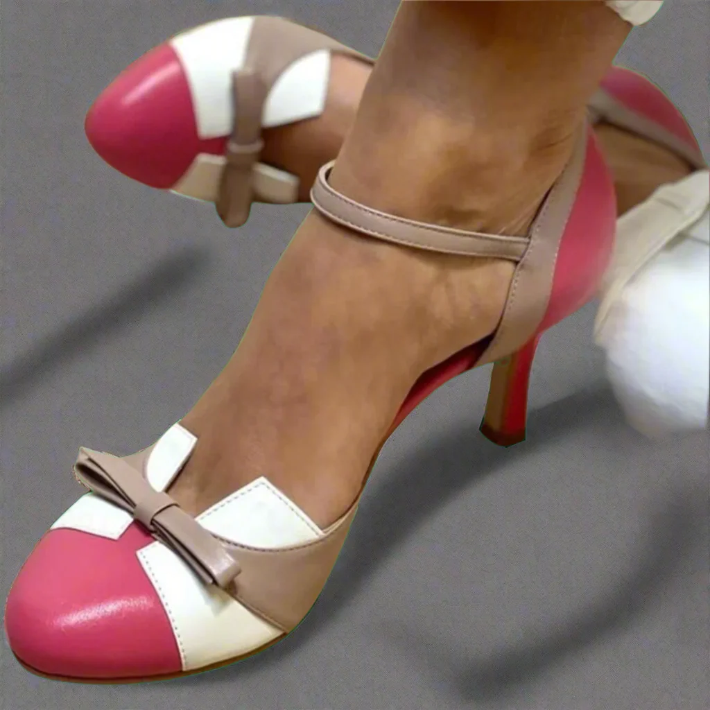Bellarosa | Bunte Sandalen mit Knoten und Riemen, runde Zehenpartie - Image 3