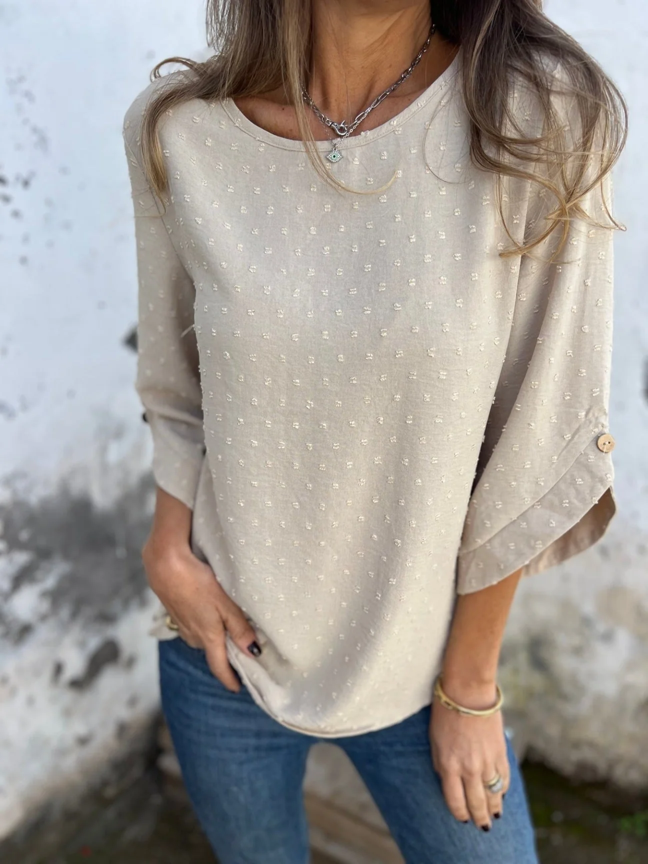 BENEDICTE - LOCKERE BLUSE MIT ÄRMELN - Image 9