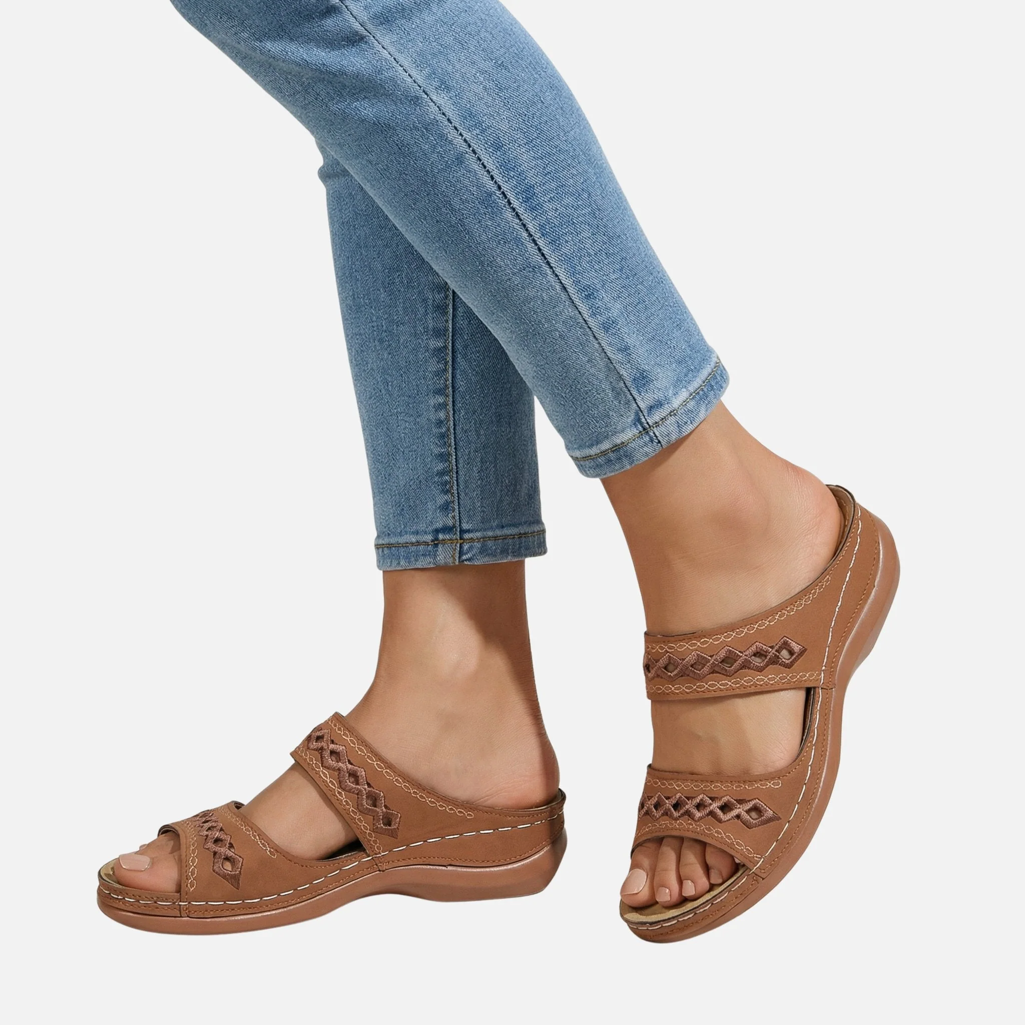 Tanja | Damen Bequeme Sommer Pantoletten Lochmuster – Komfort Pantoletten Sommer - Image 3